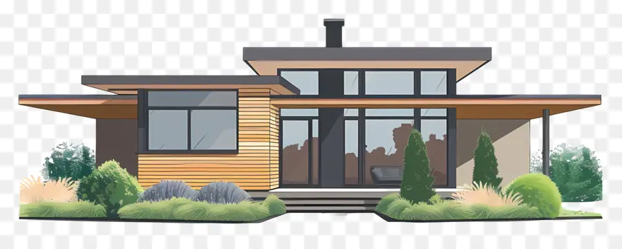 Rumah Modern，Modern Desain Rumah PNG