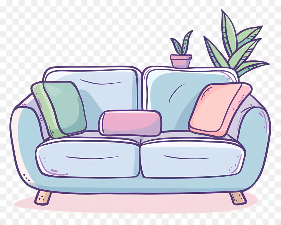 Sofa，Bantal PNG