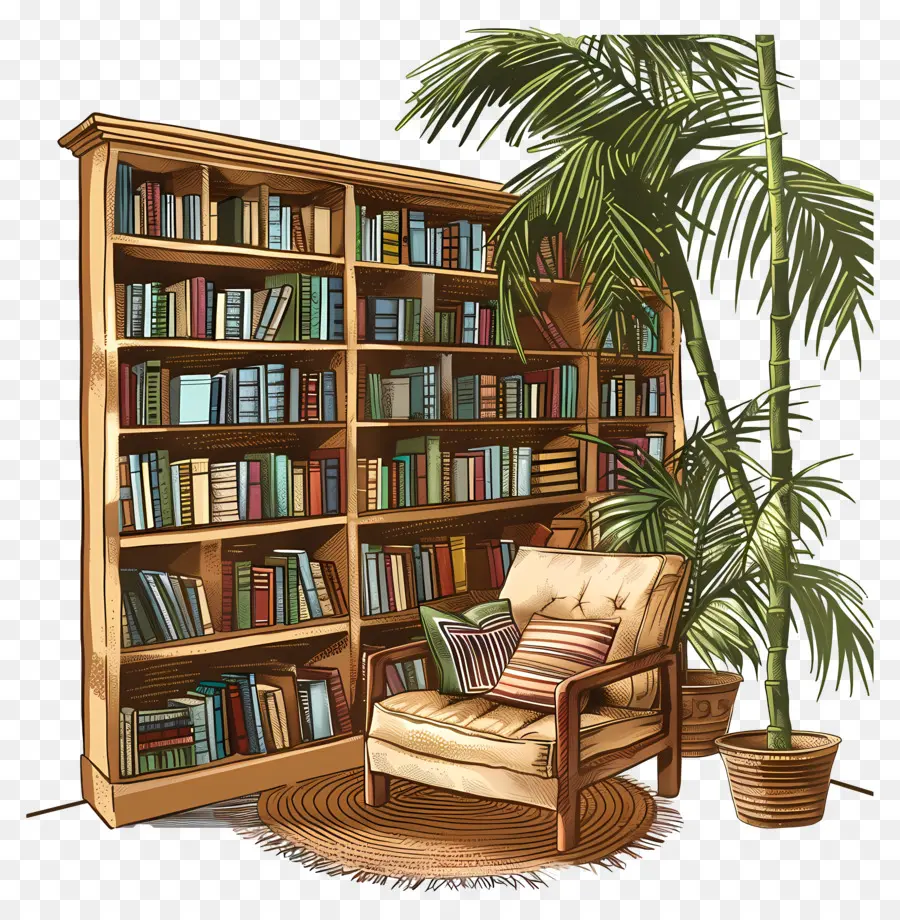 Perpustakaan，Buku PNG