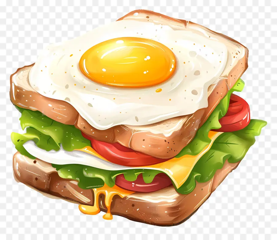 Sandwich Telur，Alpukat Sandwich PNG