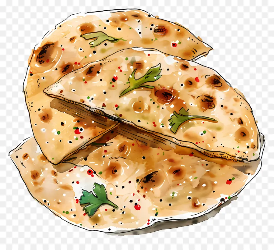 Naan，Roti Naan PNG