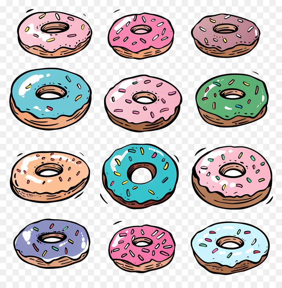 Donat，Berwarna PNG