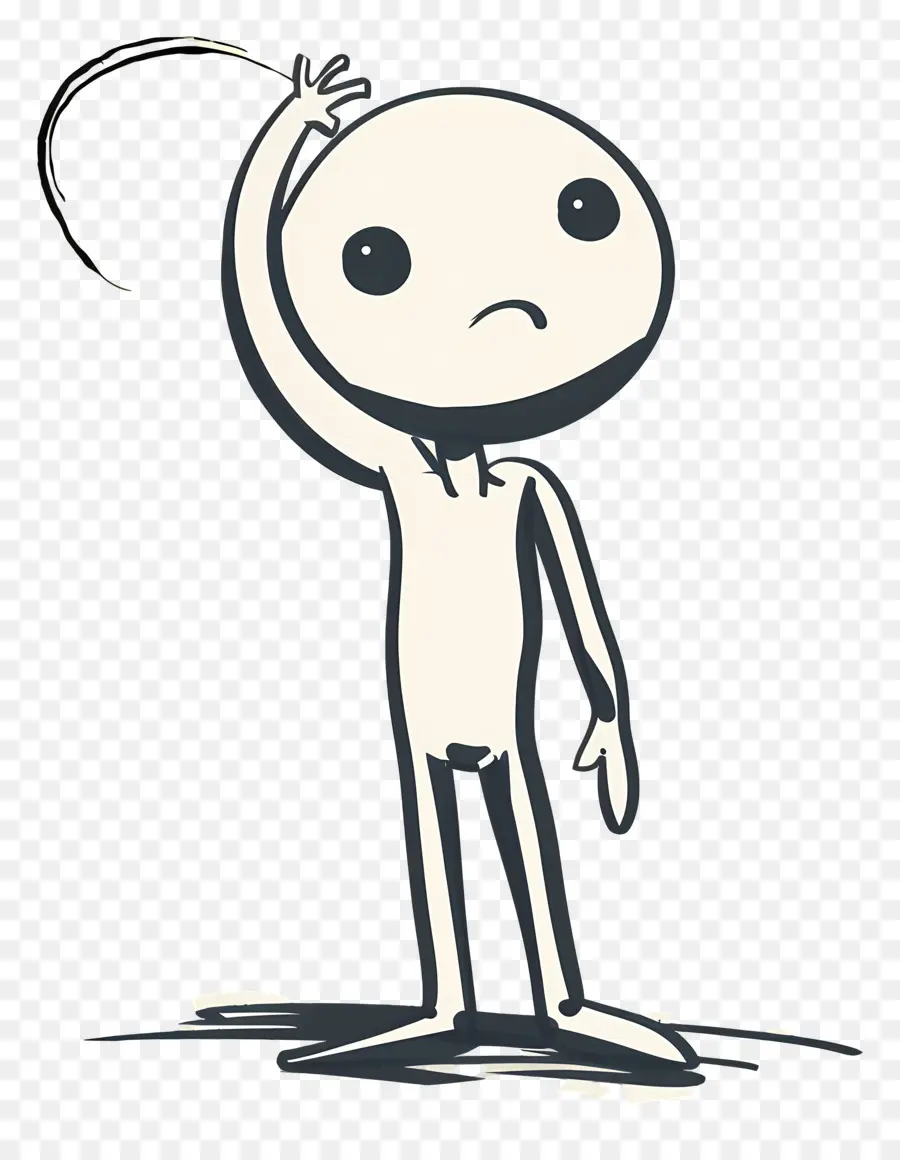 Stickman Yang Bingung，Tongkat PNG