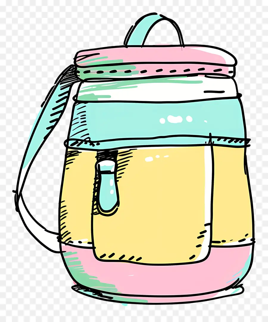 Tas Thermos，Ransel Berwarna  Warni PNG