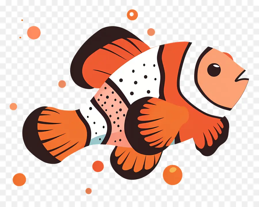 Ikan Badut，Clownfish PNG