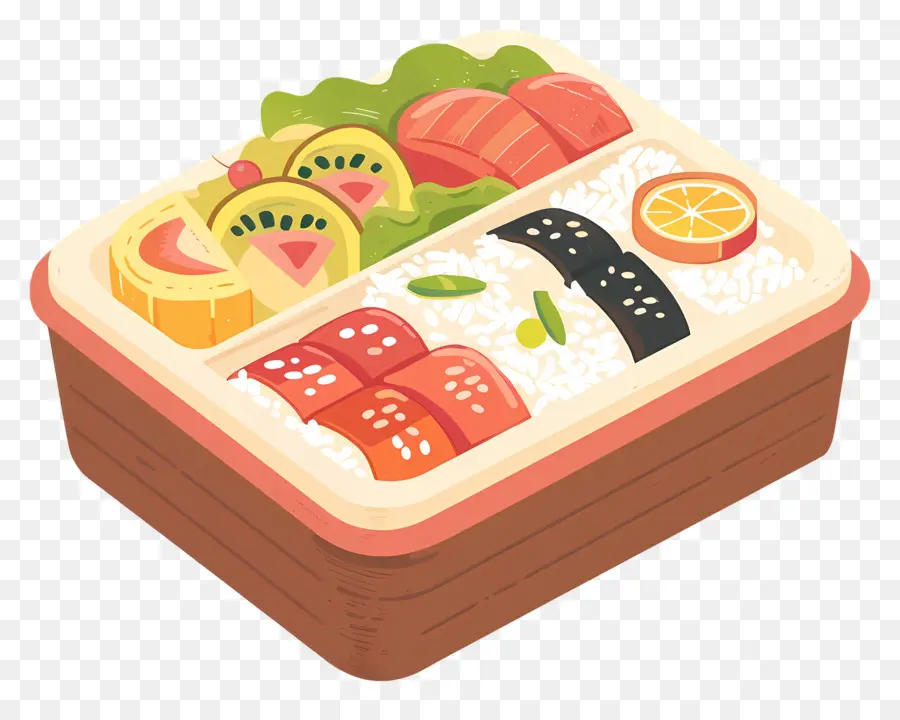 Kotak Bento，Sushi PNG