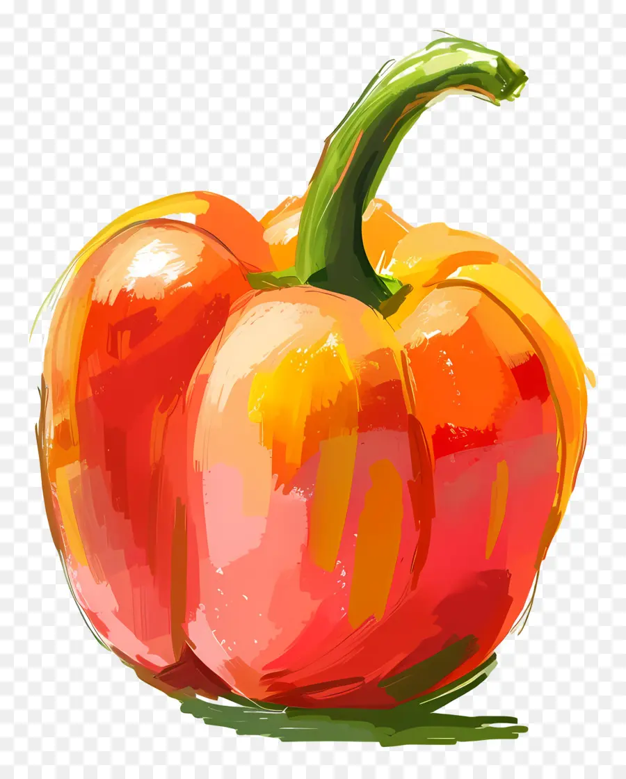 Paprika，Lada Oranye PNG