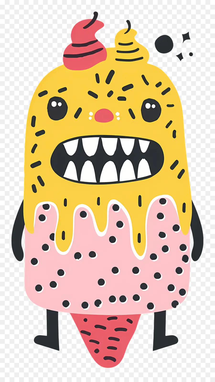 Monster Es Krim，Karakter Kartun PNG