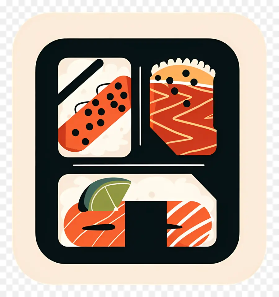 Kotak Bento，Sushi PNG