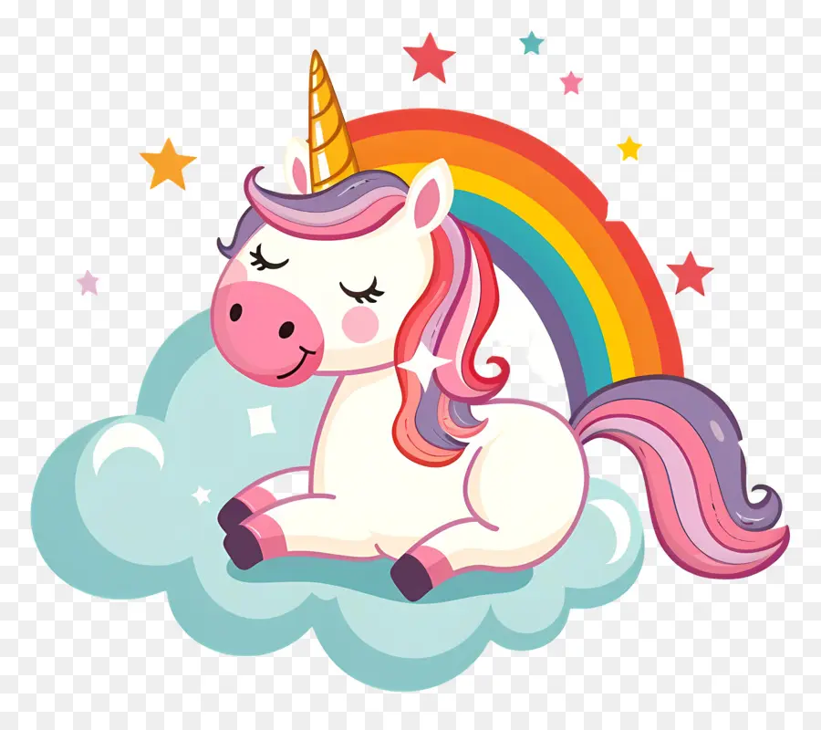 Unicorn Dengan Pelangi，Unicorn PNG