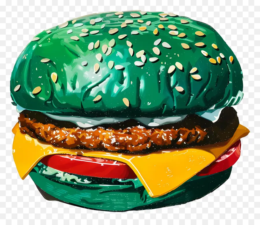 Hamburger，Burger Keju PNG