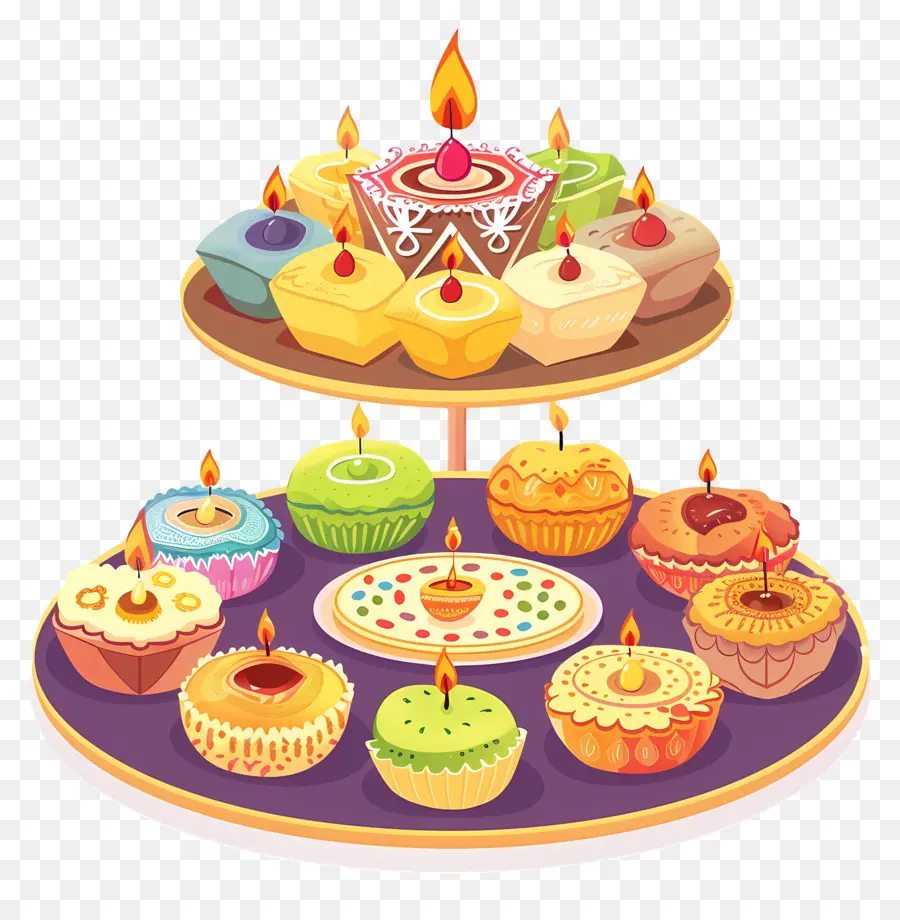 Permen Diwali，Cupcakes PNG