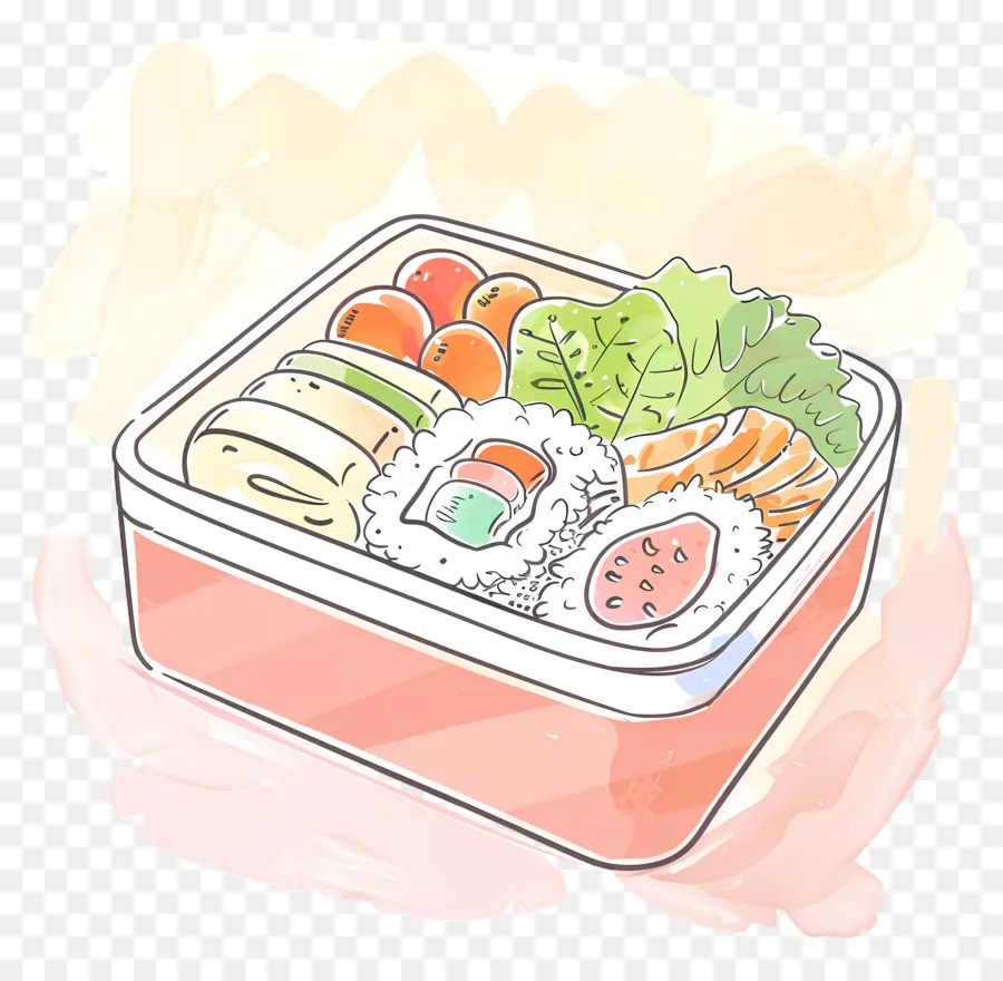 Kotak Bento，Sushi PNG