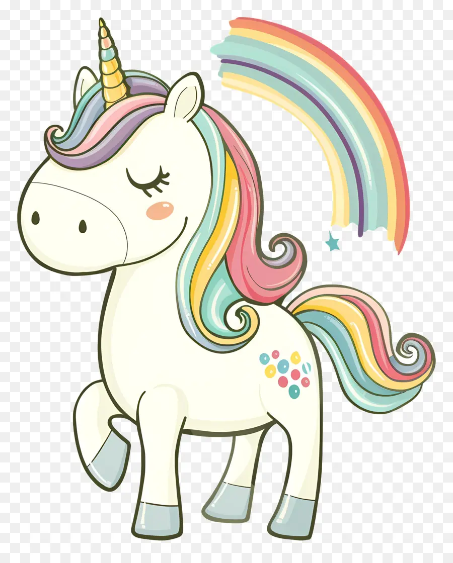 Unicorn Dengan Pelangi，Unicorn PNG