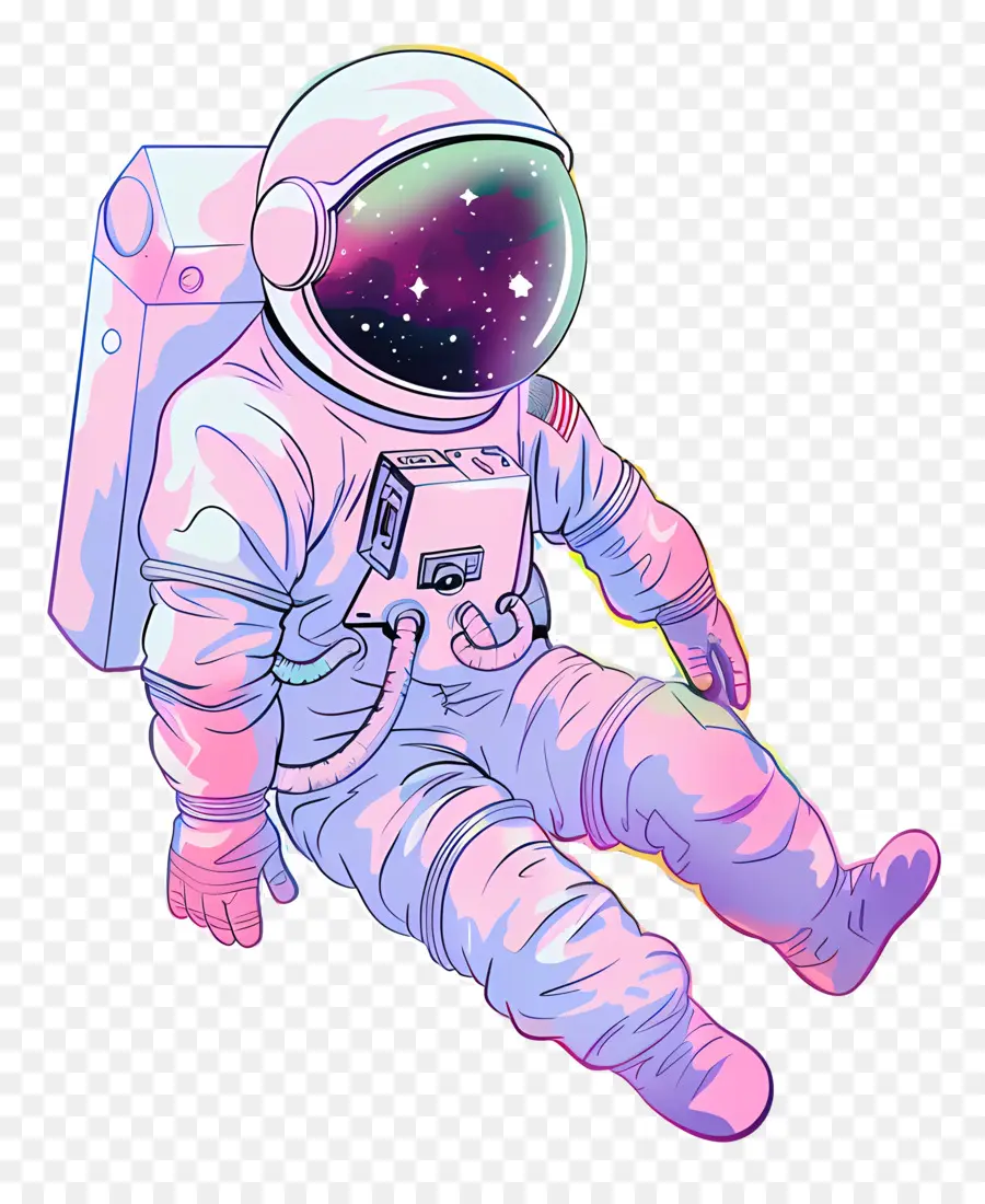 Astronot Di Ruang Angkasa，Astronot PNG