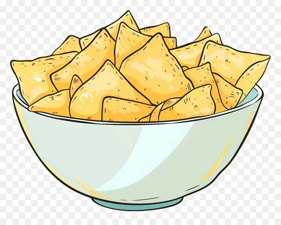 Semangkuk Chip，Keju PNG