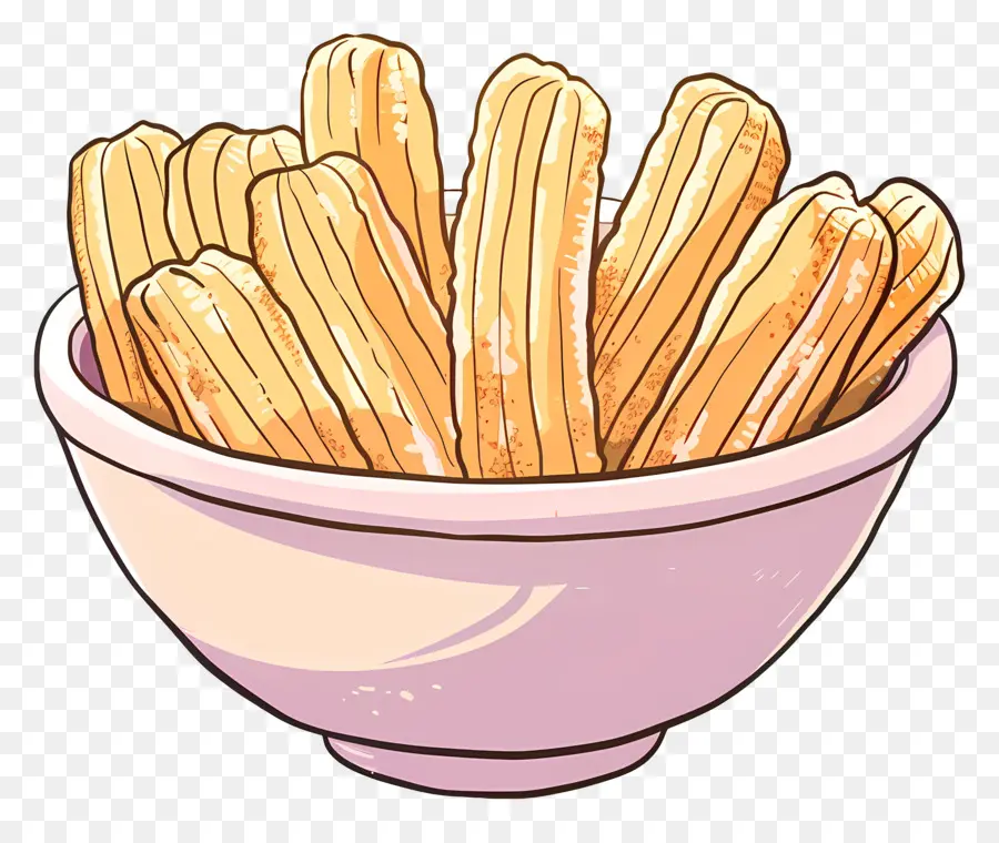 Churros，Kentang Goreng PNG