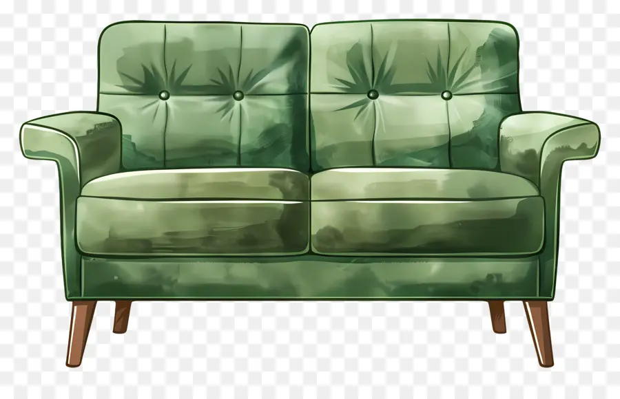 Sofa Hijau，Kursi Hijau PNG