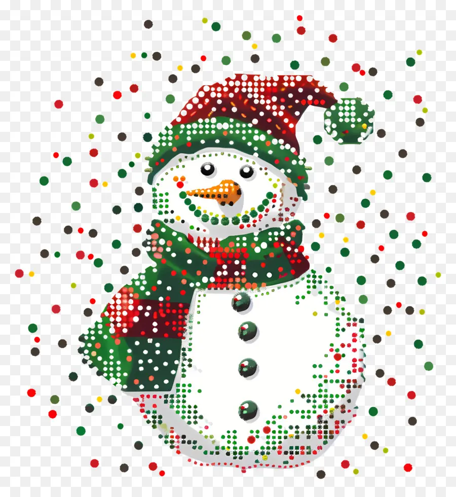 Natal Snowman，Lukisan Digital PNG