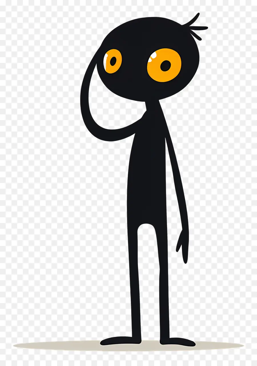 Stickman Saluting，Karakter Kartun PNG