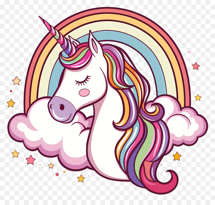 Unicorn Dengan Pelangi，Unicorn PNG