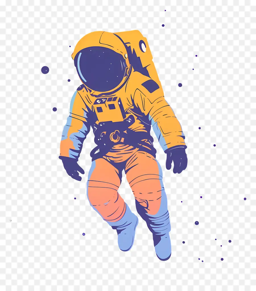 Astronot Di Ruang Angkasa，Astronot PNG