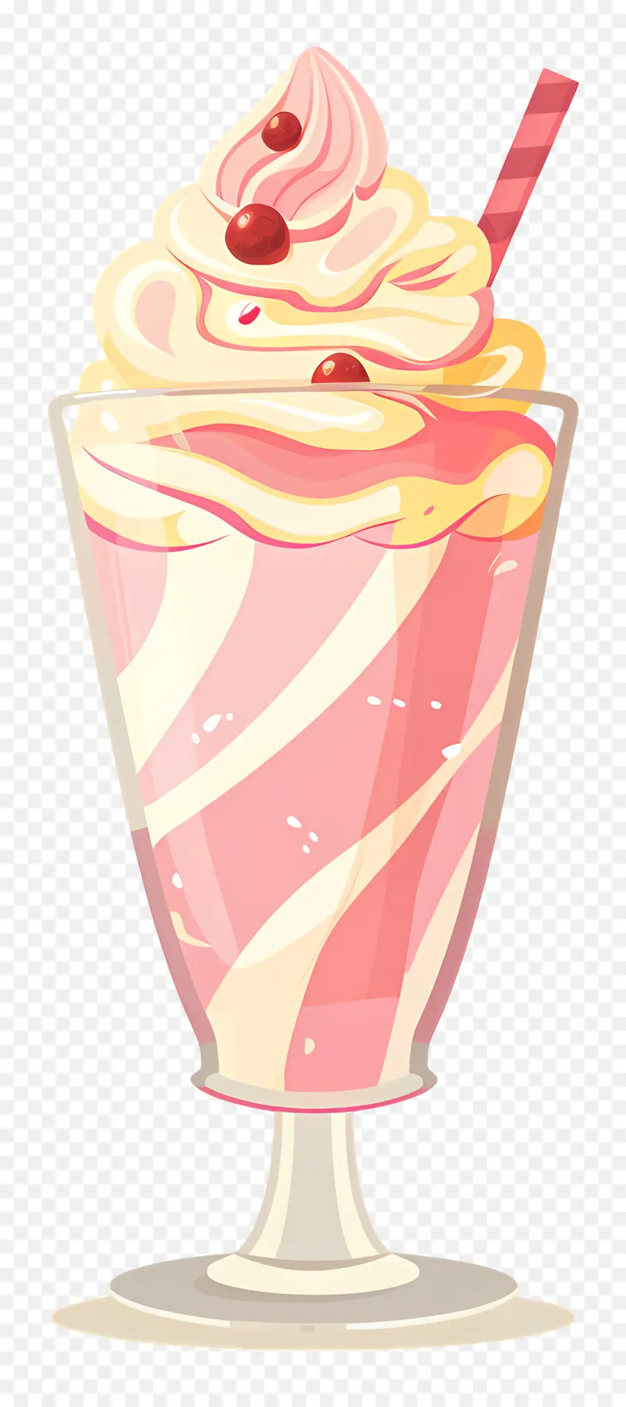 Es Krim Float，Stroberi Milkshake PNG