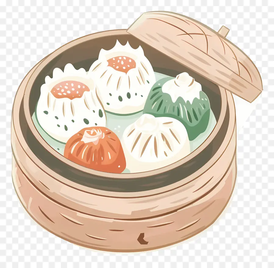 Dim Sum，Kue Kukus PNG