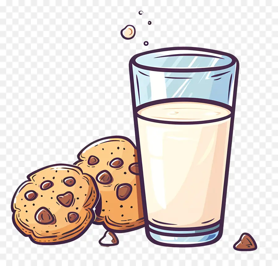 Kue Dan Susu，Chocolate Chip Cookie PNG