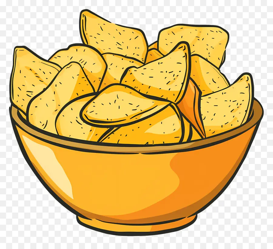 Semangkuk Chip，Goreng Keripik PNG