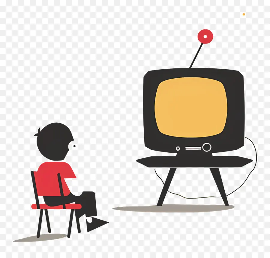 Stickman Menonton Tv，Televisi PNG