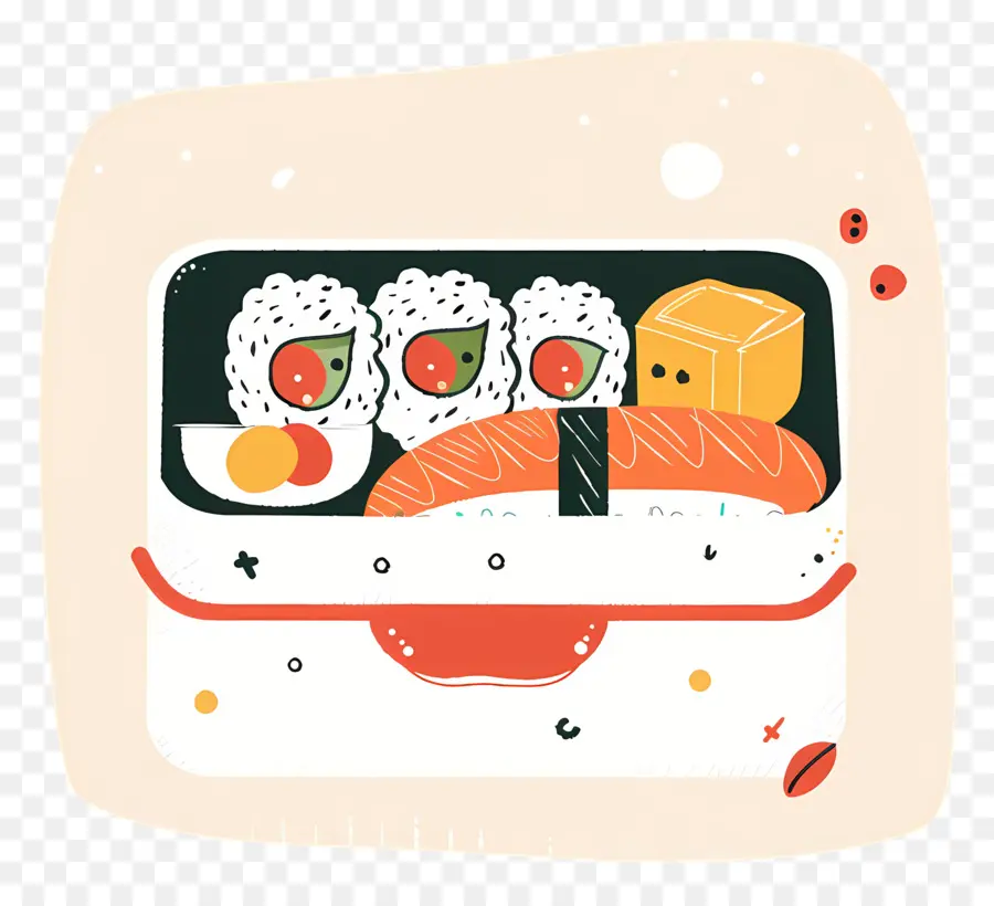 Kotak Bento，Sushi PNG