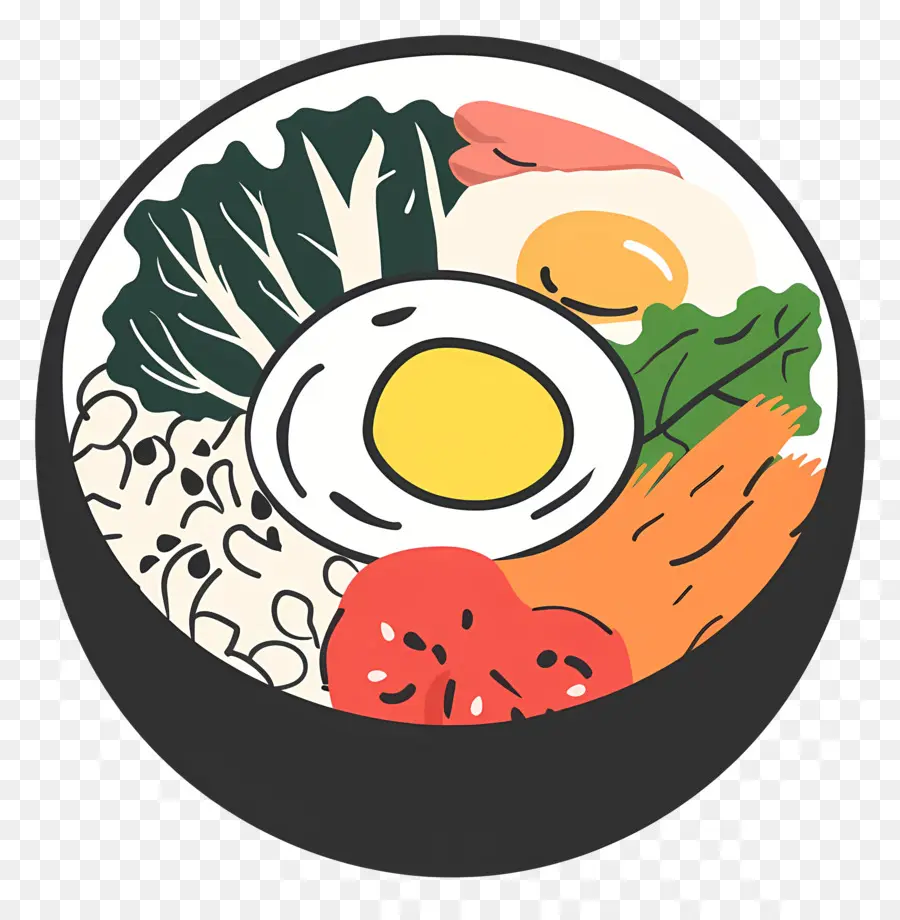 Korea Bibimbap，Makanan Sehat PNG