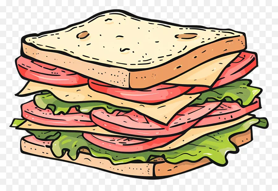 Sandwich，Selada PNG