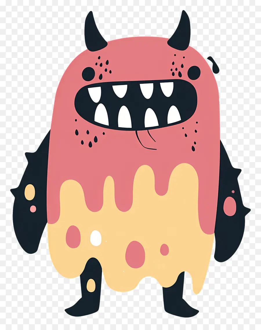 Monster Es Krim，Lucu Rakasa PNG