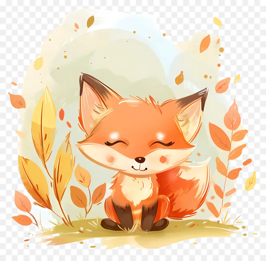 Bayi Rubah Yang Lucu，Kartun Fox PNG