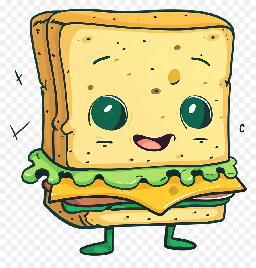 Kartun Sandwich，Karakter Kartun PNG