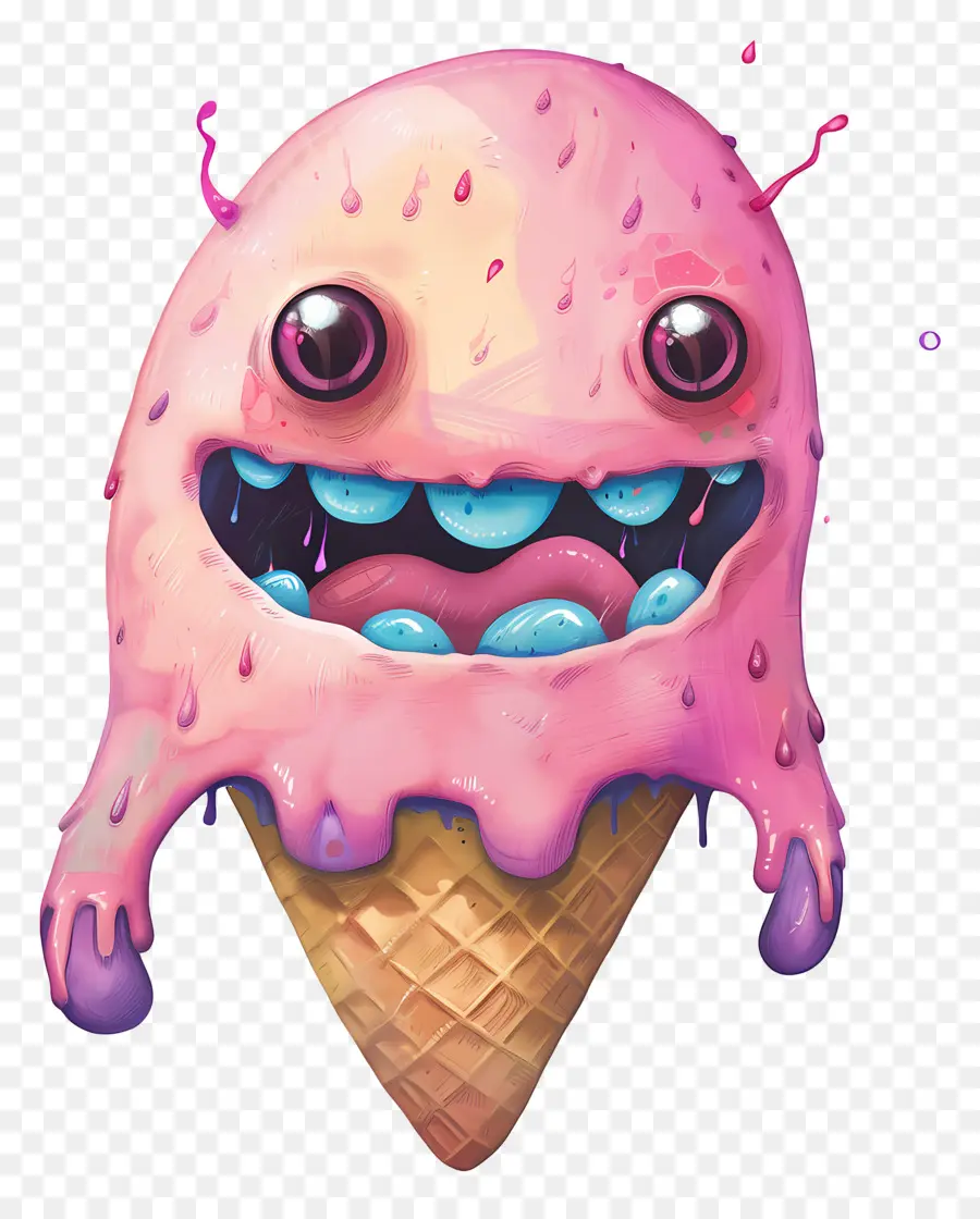 Monster Es Krim，Kartun PNG