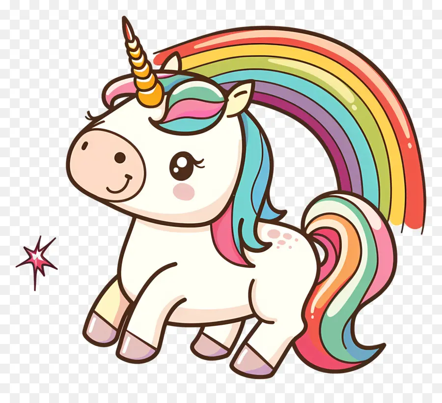 Unicorn Dengan Pelangi，Unicorn PNG