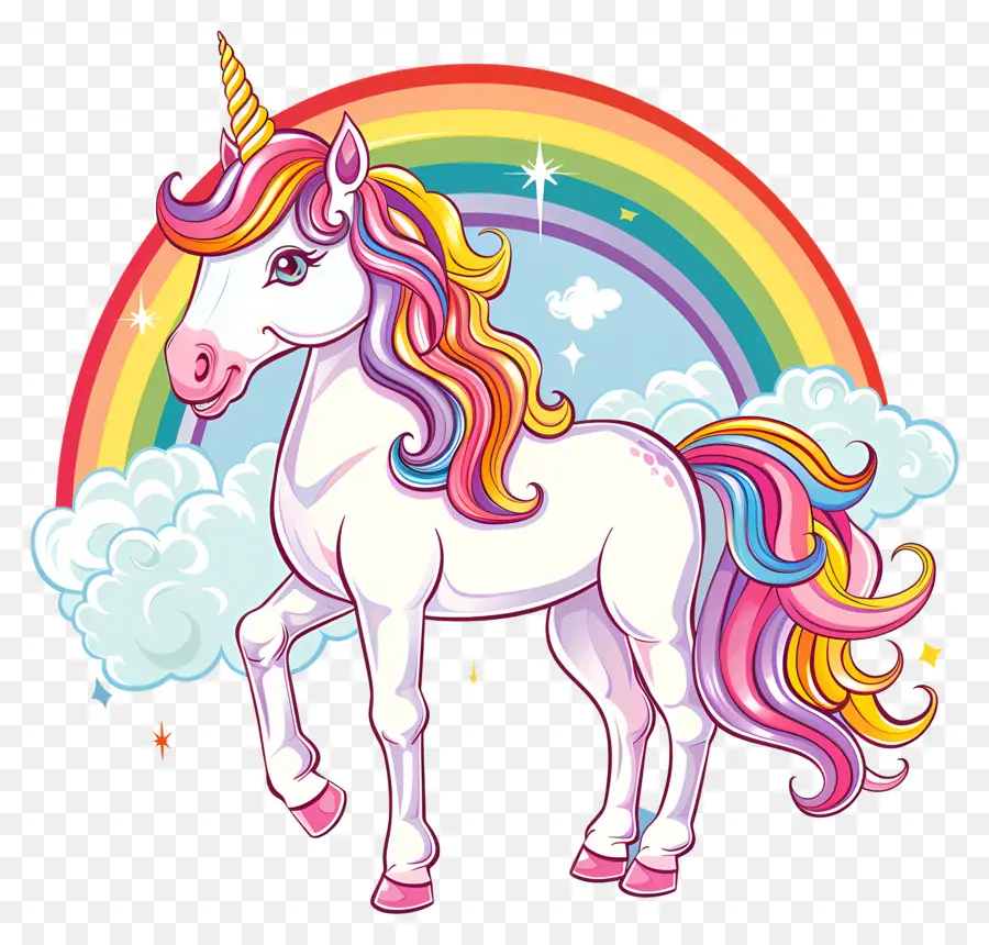 Unicorn Dengan Pelangi，Unicorn PNG