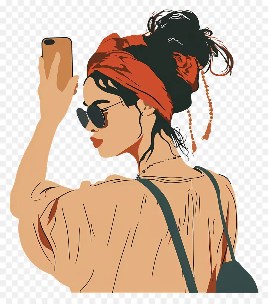 Gadis Mengambil Selfie，Wanita PNG