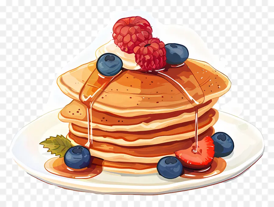 Pancake Dengan Sirup，Pancake PNG