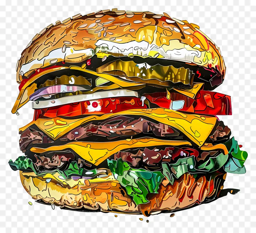 Hamburger，Keju PNG