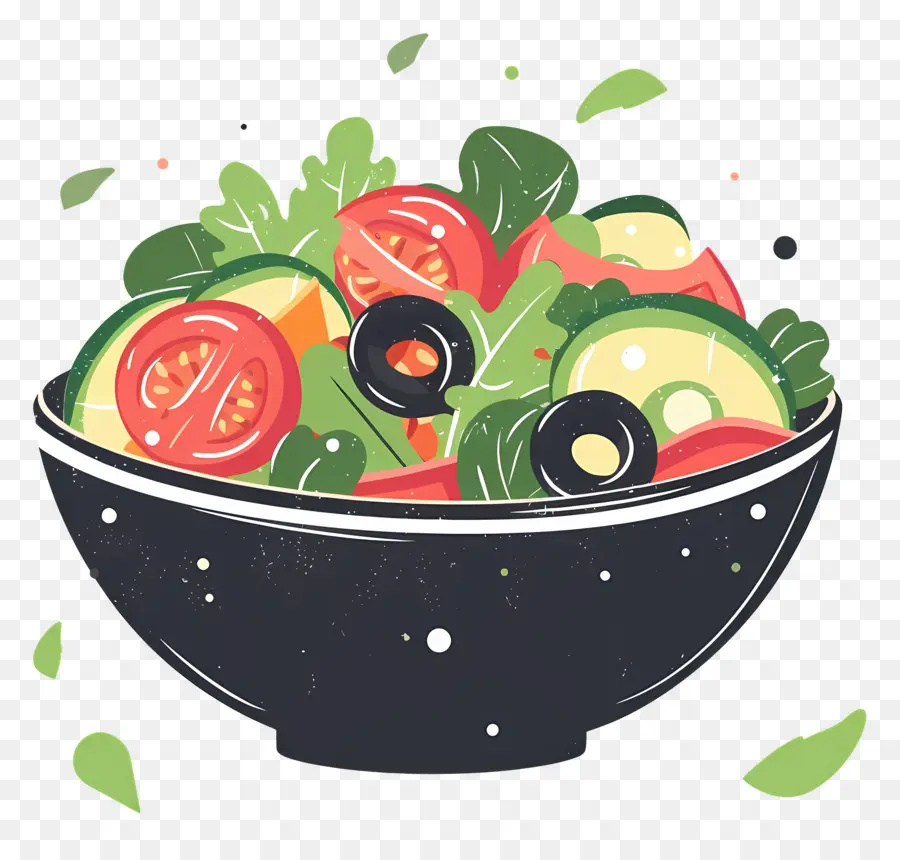 Mangkuk Salad，Salad PNG