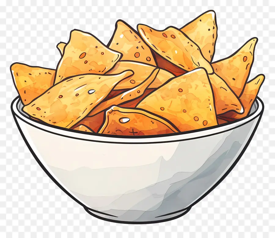 Semangkuk Chip，Tortilla Chips PNG