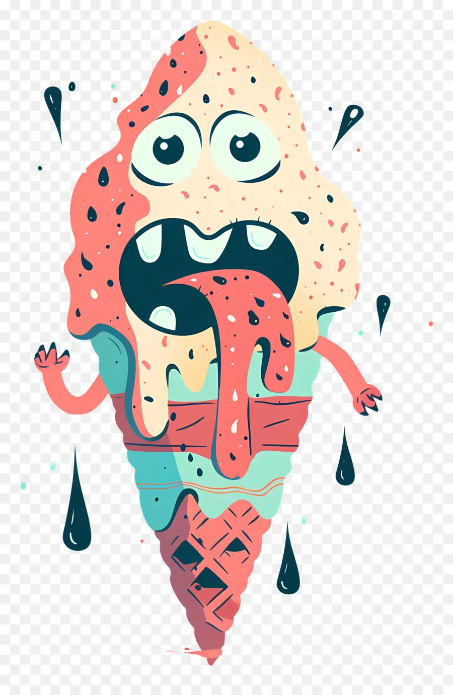 Monster Es Krim，Karakter Kartun PNG