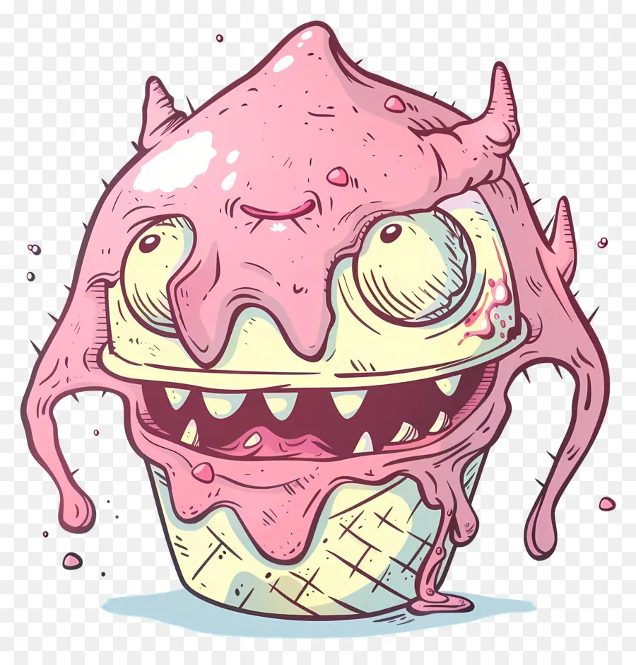 Monster Es Krim，Kartun Monster PNG