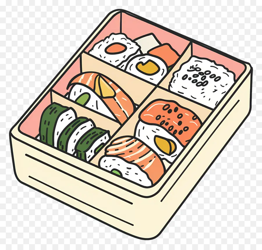 Kotak Bento，Sushi PNG