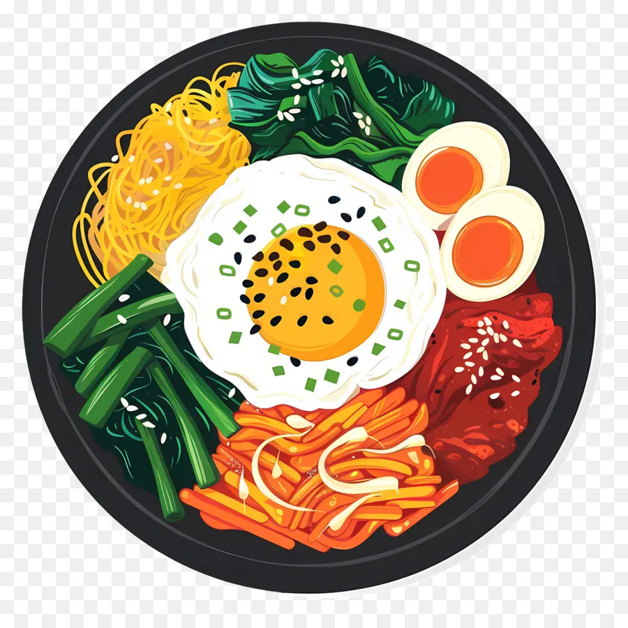 Korea Bibimbap，Makanan Korea PNG