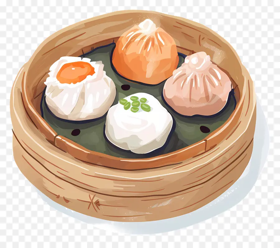 Dim Sum，Bambu Kapal PNG